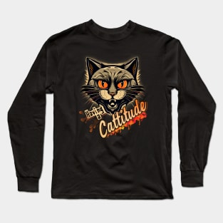 Cattitude Long Sleeve T-Shirt